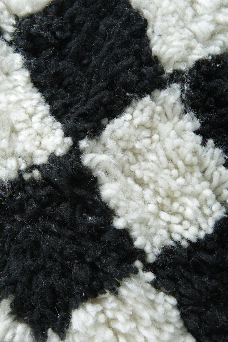 Handwoven Moroccan Checkered rug - Custom rug