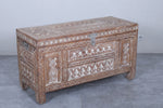 Vintage Moroccan chest H 25.9 inches x W 47.2 inches x D 18.8 inches