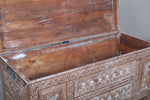 Vintage Moroccan chest H 25.9 inches x W 47.2 inches x D 18.8 inches