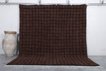 Berber rug - Moroccan Dark Brown rug - Wool Dark Brown rug