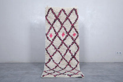 Trellis Moroccan rug 2 X 5.1 Feet