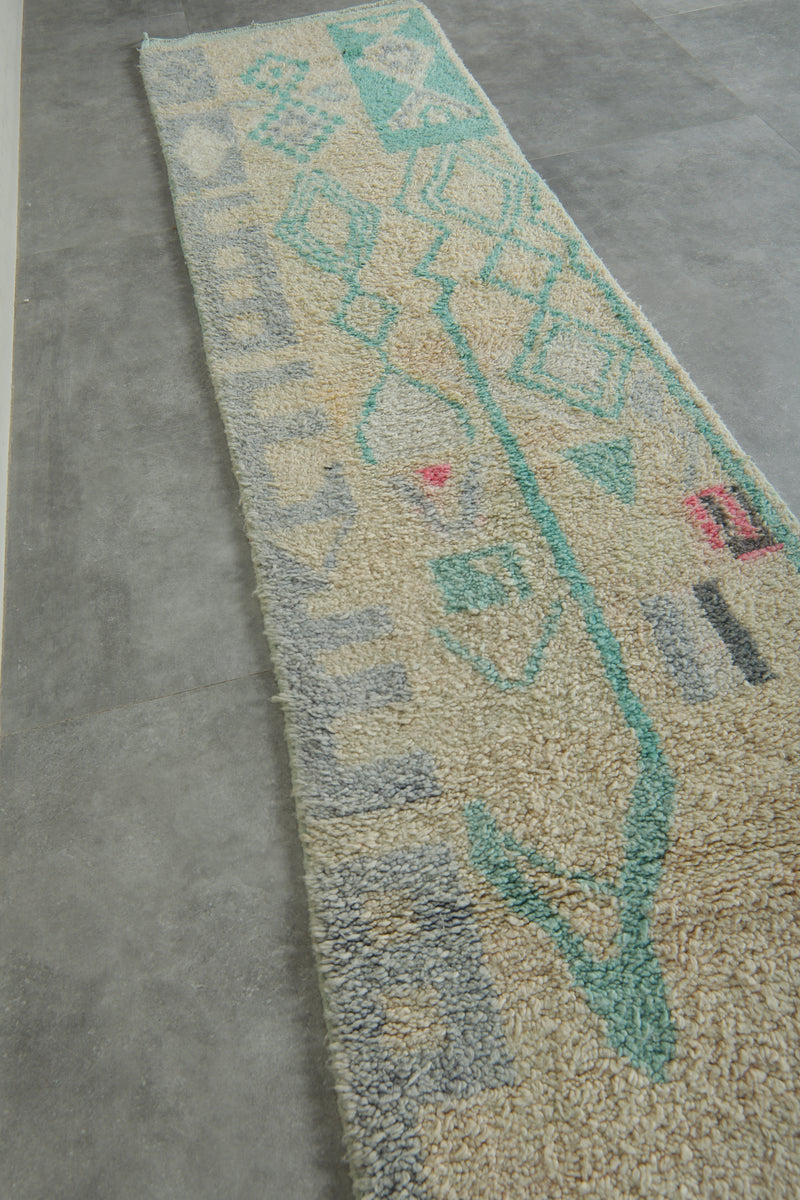 Runner Moroccan rug 2.5 feet X 9.9 feet