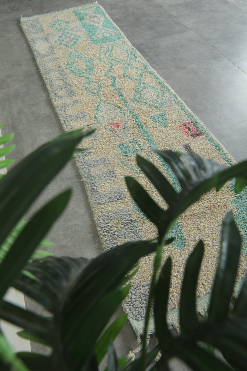 Runner Moroccan rug 2.5 feet X 9.9 feet
