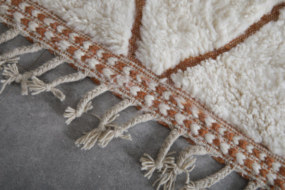 Custom beni ourain trellis rug - handmade berber rug