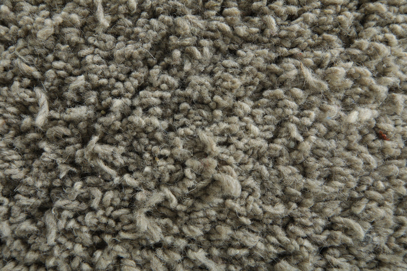 Minimalist gray beni ourain rug - Handwoven Moroccan wool area rug - 8 ft x 10.3 ft