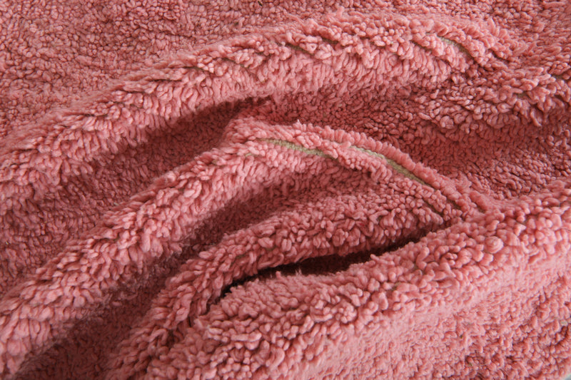 Minimalist pink beni ourain rug - Handwoven Moroccan wool rug - 8.3 ft x 9.9 ft