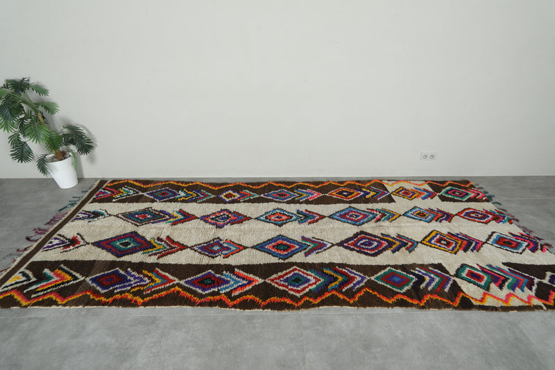 Colorful vintage rug 5.1 x 12.5 feet - 