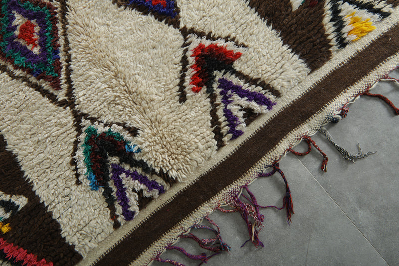 Colorful vintage rug 5.1 x 12.5 feet - 