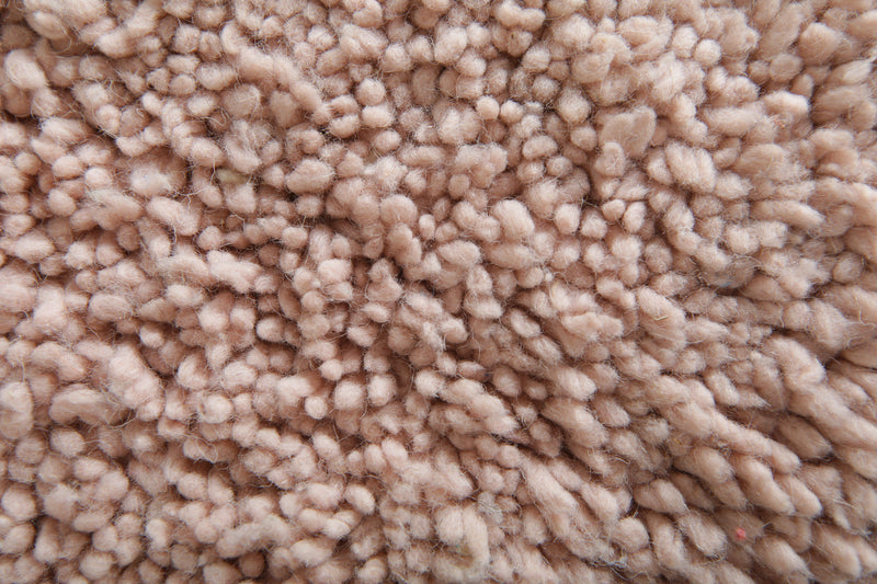 Pink Moroccan beni ourain rug - 8.1 ft x 10.1 ft