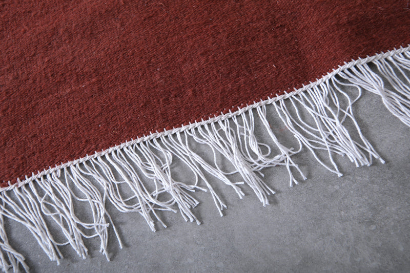 Moroccan Rug - 8 X 9.7 Feet | Terracotta Red