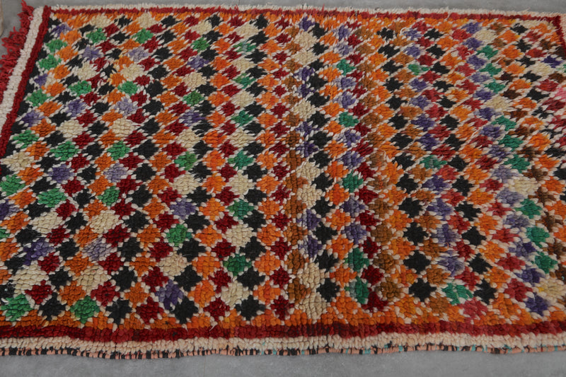 Handmade Moroccan Rug - 3.4 x 4.7 ft | Vibrant Berber Style - Azilal rugs