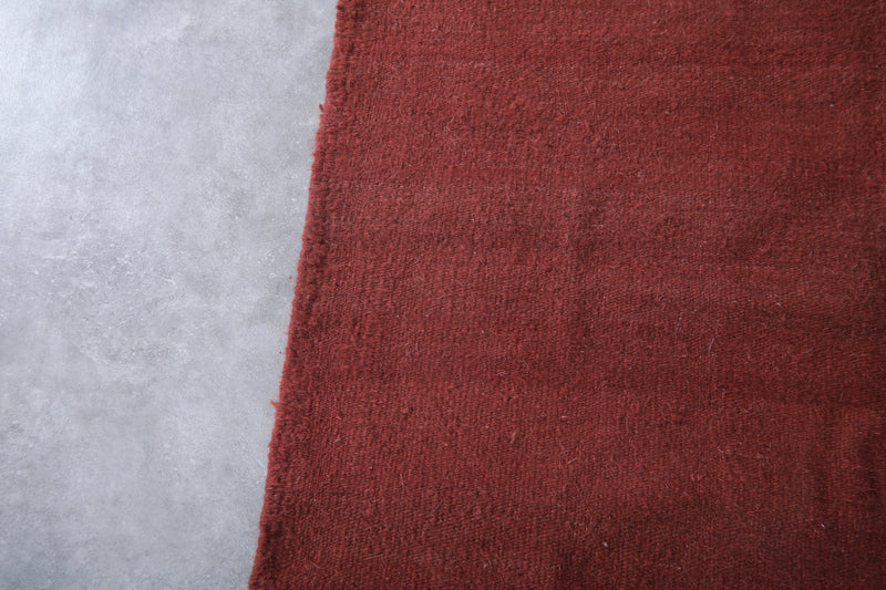 Moroccan Rug - 8 X 9.7 Feet | Terracotta Red