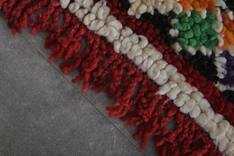 Handmade Moroccan Rug - 3.4 x 4.7 ft | Vibrant Berber Style - Azilal rugs