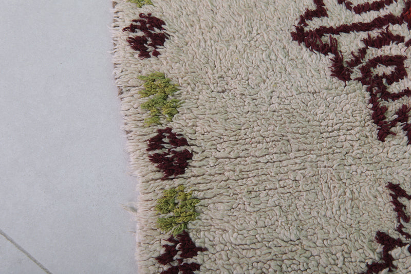 Charming Tribal Berber Rug – 3.2 x 3.9 ft Handwoven Art - Azilal rugs