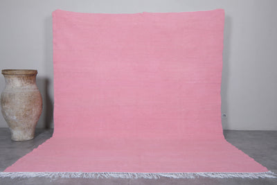 Handwoven Moroccan rug - Pink Kilim rug - custom moroccan rugs