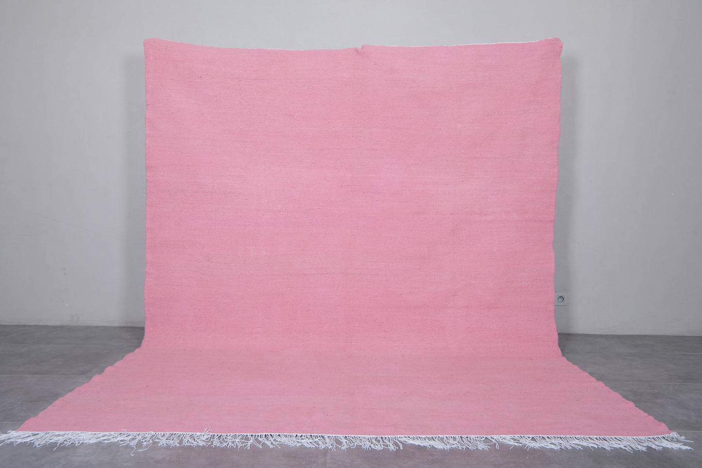 Handwoven Moroccan rug - Pink Kilim rug