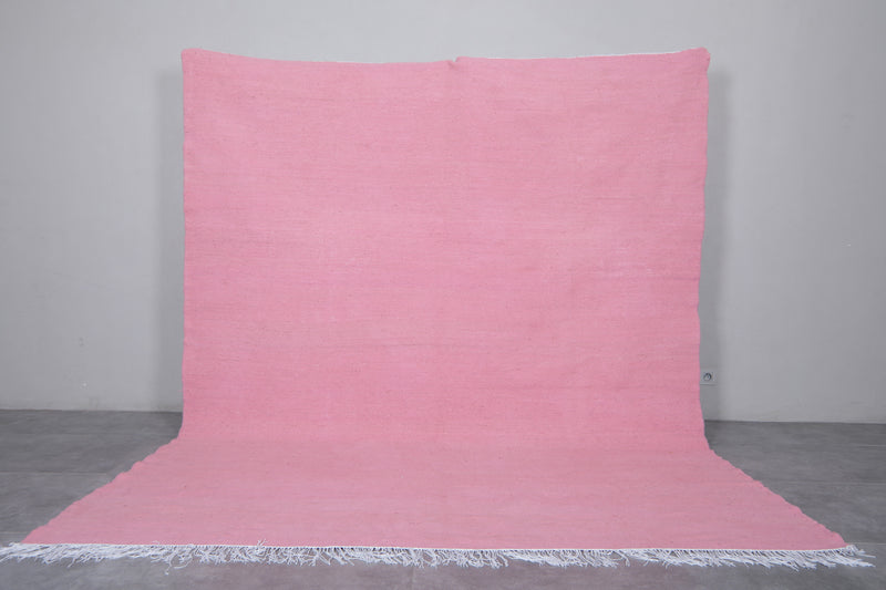 Handwoven Moroccan rug - Pink Kilim rug - custom moroccan rugs
