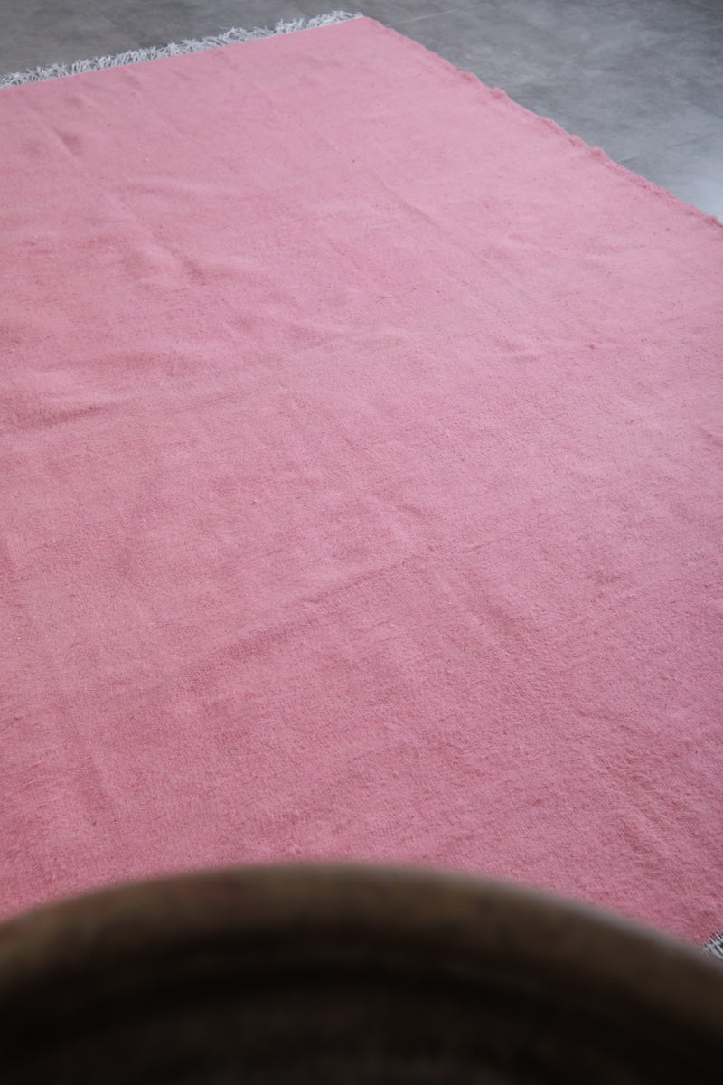 Handwoven Moroccan rug - Pink Kilim rug - custom moroccan rugs