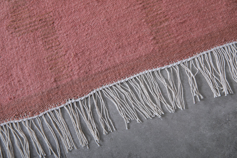 Moroccan Rug - 7.8 X 10.4 Feet | Soft Rose Pink - Flat woven rugs