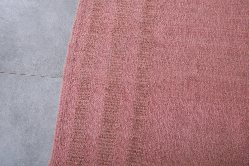 Moroccan Rug - 7.8 X 10.4 Feet | Soft Rose Pink - Flat woven rugs