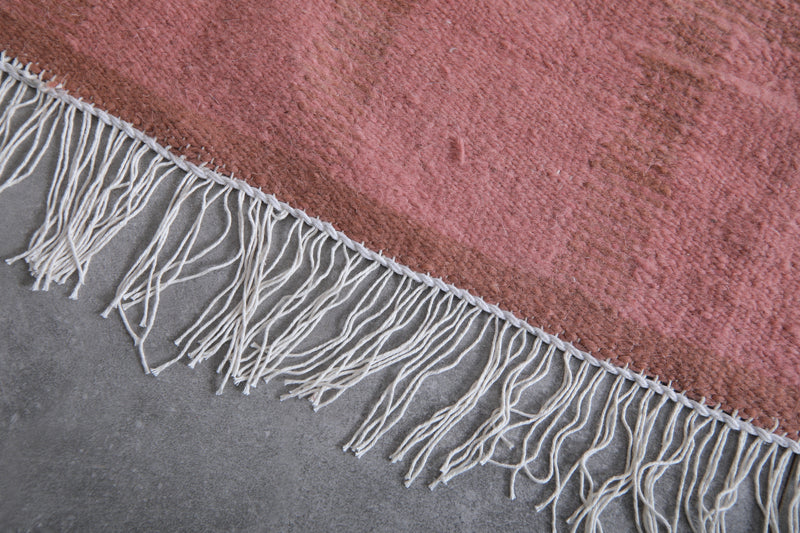 Moroccan Rug - 7.8 X 10.4 Feet | Soft Rose Pink - Flat woven rugs