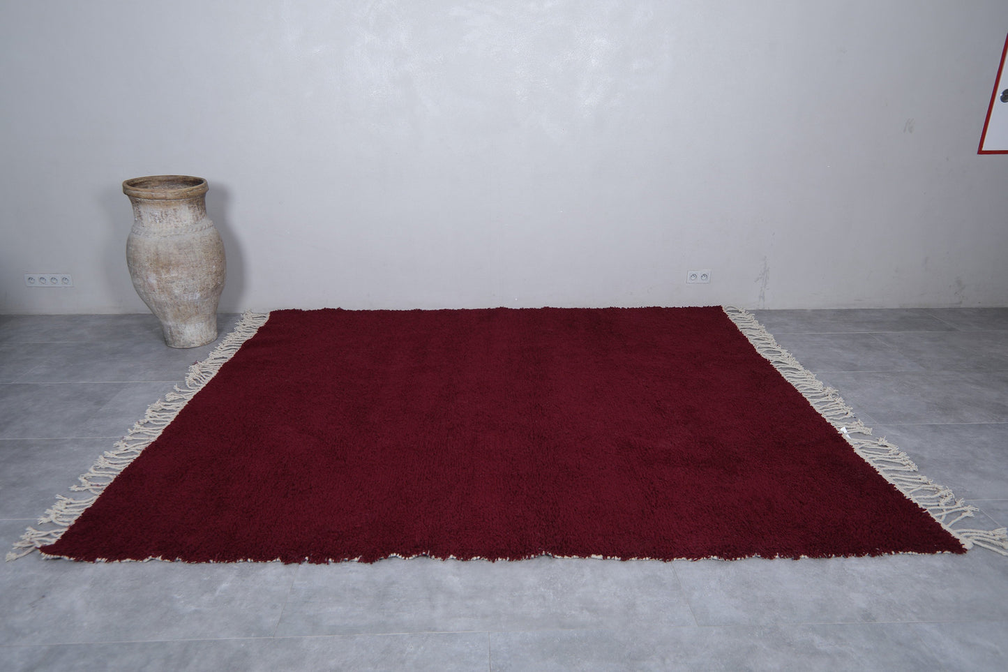 Amazing Moroccan rug burgundy - Handmade Custom rug