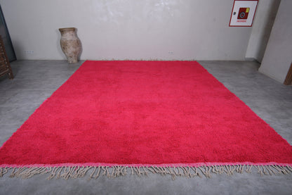 Custom Berber rug Red - Authentic Beni ourain rug