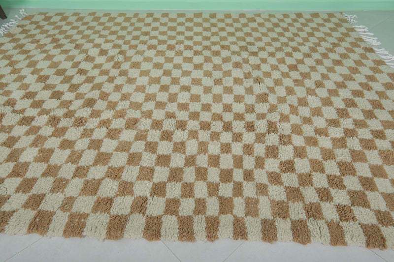 Beni Ourain Checkered Rug - 8.1 x 10.5 Feet | Moroccan Elegance - Beni ourain rugs