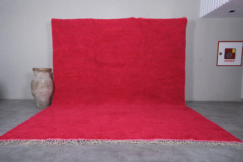 Custom Berber rug Red - Authentic Beni ourain rug