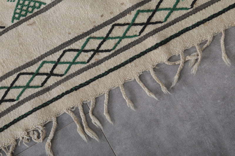 Handmade Moroccan Rug 4.6x7.8 FT - Geometric Tribal Design - 