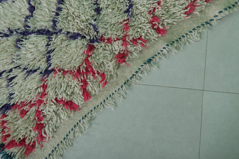 Traditional Moroccan Berber Rug - 3.3 X 5.1 Feet - Boucherouite Rugs