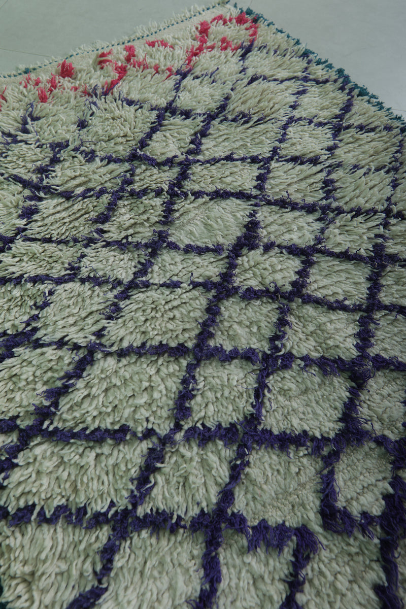 Traditional Moroccan Berber Rug - 3.3 X 5.1 Feet - Boucherouite Rugs