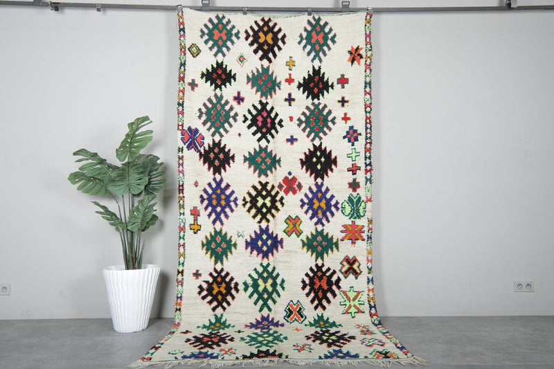 Handmade Berber Runner Rug 4.9x10.4 ft - Moroccan Wool Azilal Rug - Runner moroccan rugs