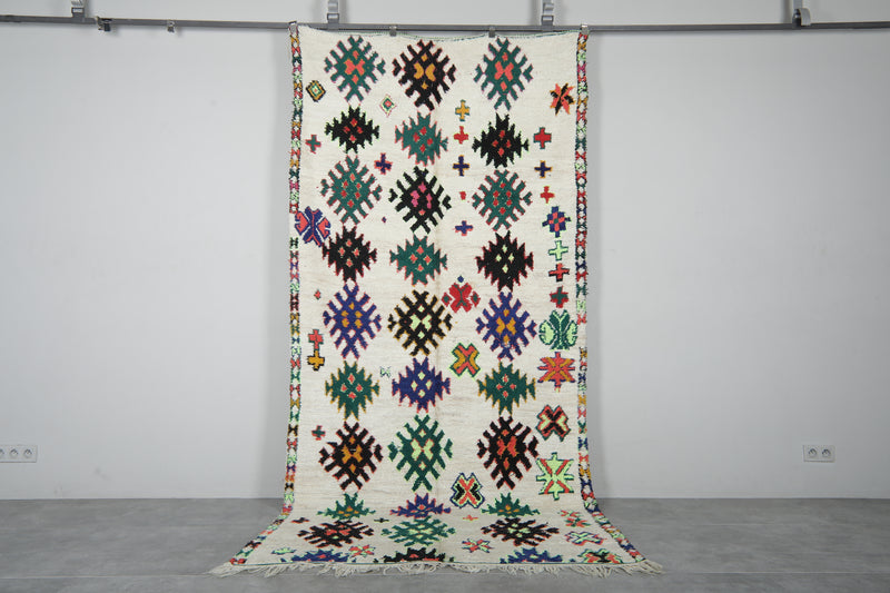 Handmade Berber Runner Rug 4.9x10.4 ft - Moroccan Wool Azilal Rug - Runner moroccan rugs