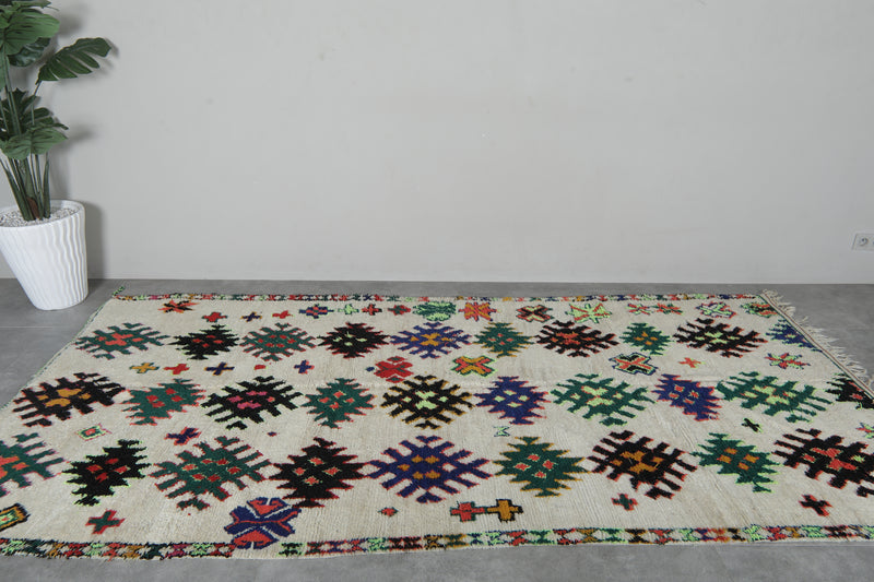 Handmade Berber Runner Rug 4.9x10.4 ft - Moroccan Wool Azilal Rug - Runner moroccan rugs