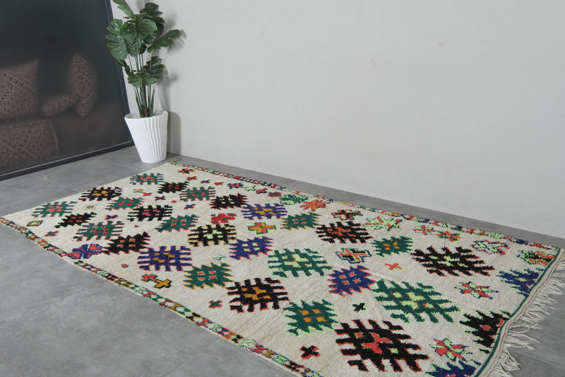 Handmade Berber Runner Rug 4.9x10.4 ft - Moroccan Wool Azilal Rug - Runner moroccan rugs