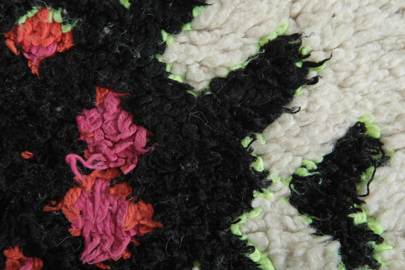 Handmade Berber Runner Rug 4.9x10.4 ft - Moroccan Wool Azilal Rug - Runner moroccan rugs