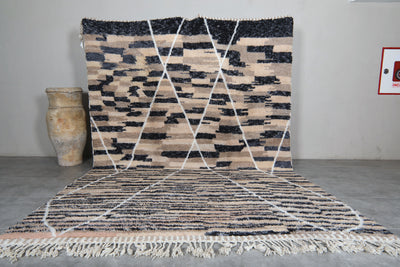 Beni ourain Moroccan rug - 8.3 x 11.9 ft | Handwoven modern design - Beni ourain rugs