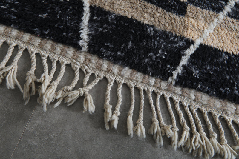 Beni ourain Moroccan rug - 8.3 x 11.9 ft | Handwoven modern design - Beni ourain rugs