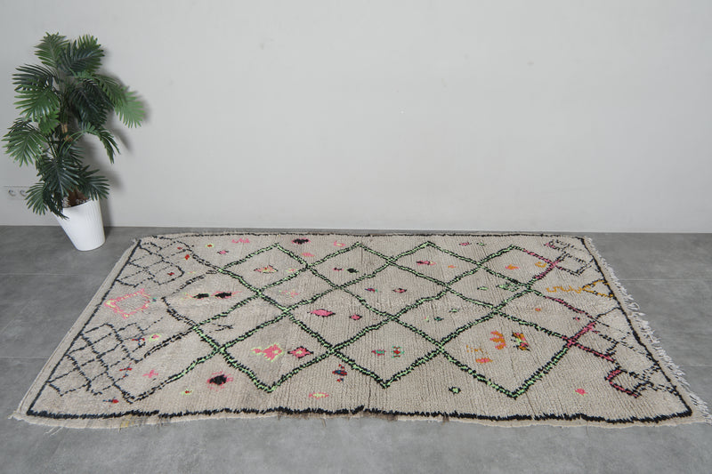 Handmade Wool Rug 4.3 X 8.8 FT Beni Ourain Rug - Runner moroccan rugs