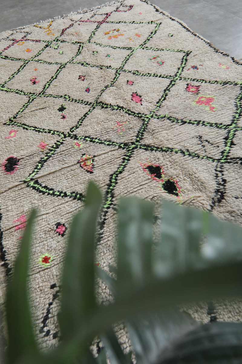 Handmade Wool Rug 4.3 X 8.8 FT Beni Ourain Rug - Runner moroccan rugs