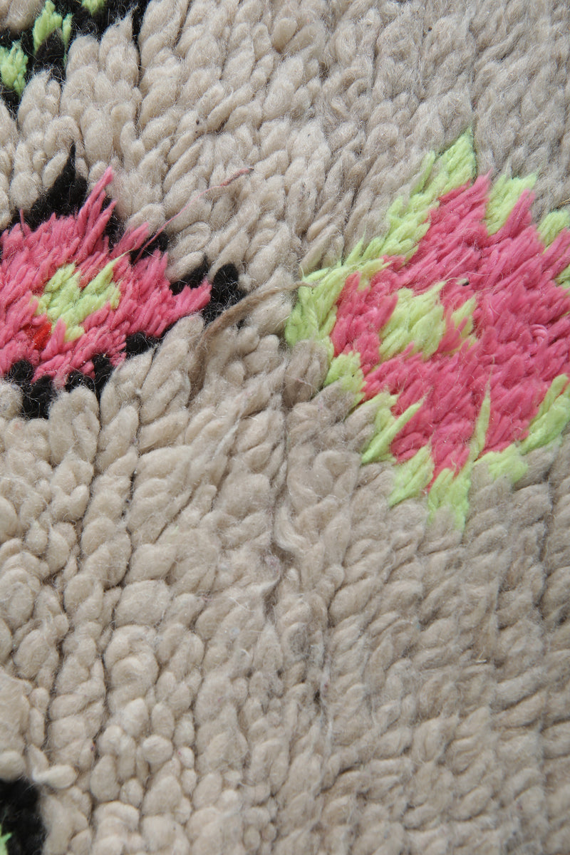 Handmade Wool Rug 4.3 X 8.8 FT Beni Ourain Rug - Runner moroccan rugs