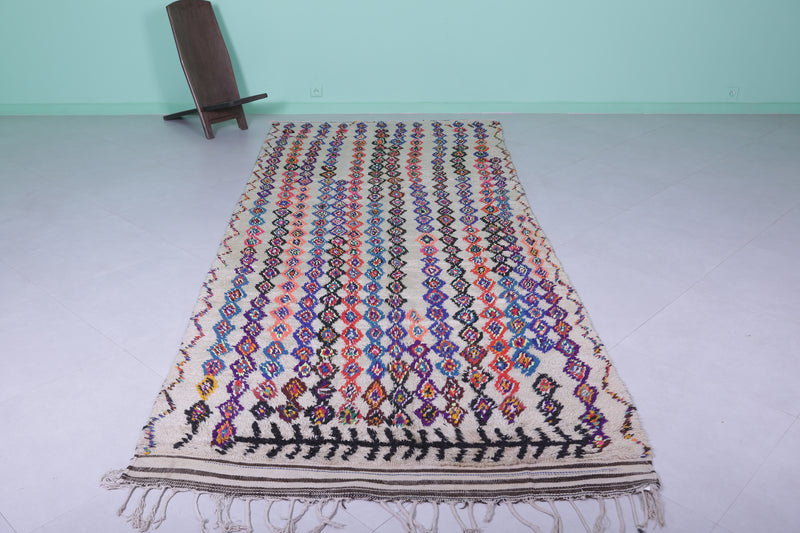 Moroccan Rug 4.7 x 12.1 Feet – Colorful Handmade Berber Carpet