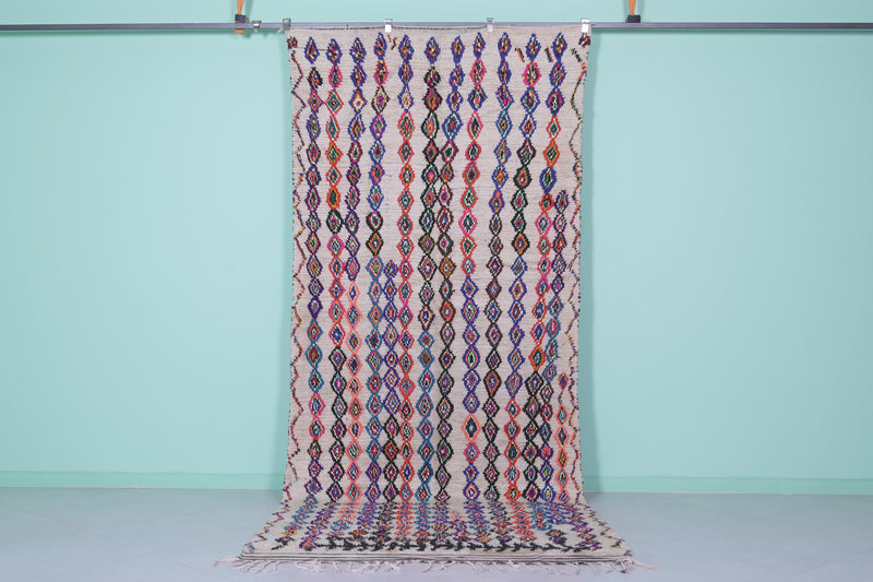 Moroccan Rug 4.7 x 12.1 Feet – Colorful Handmade Berber Carpet