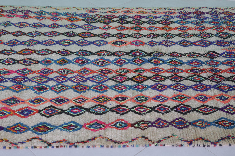Moroccan Rug 4.7 x 12.1 Feet – Colorful Handmade Berber Carpet