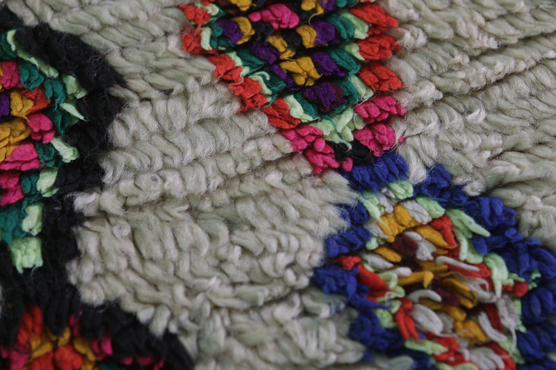 Moroccan Rug 4.7 x 12.1 Feet – Colorful Handmade Berber Carpet