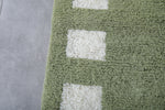 Handmade Beni ourain rug custom - Green Berber rug