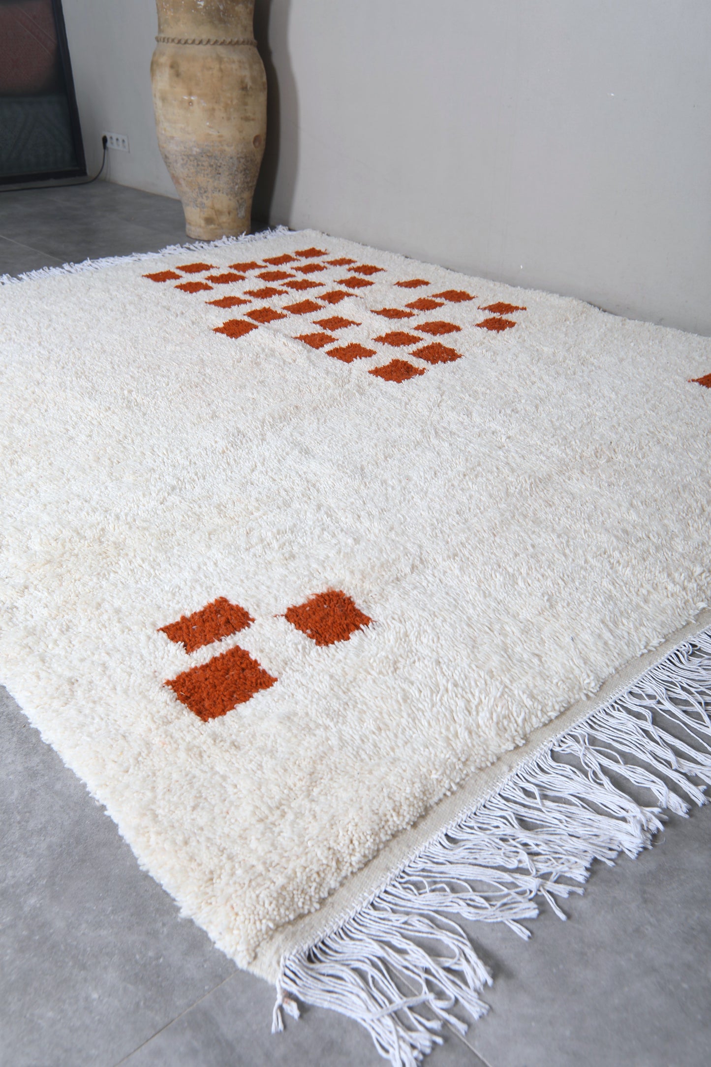 Moroccan rug 7.7 X 9.3 Feet - Beni ourain rugs