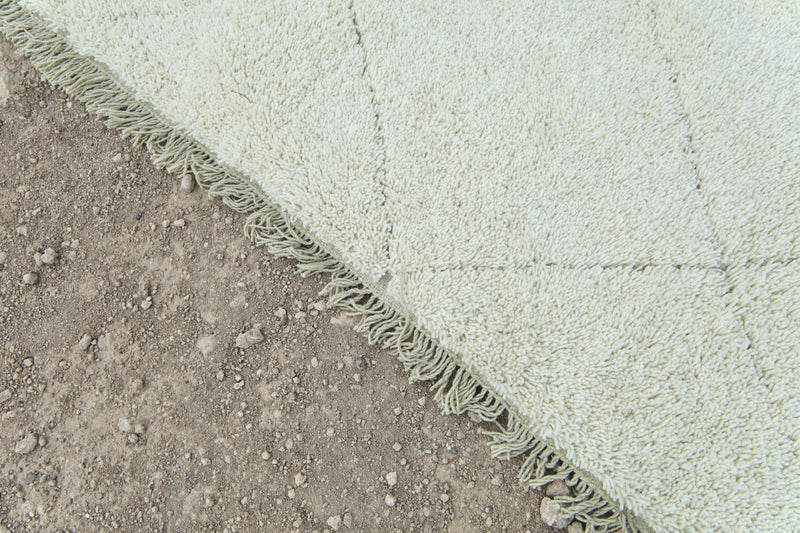 White Moroccan rug - Beni ourain custom rug