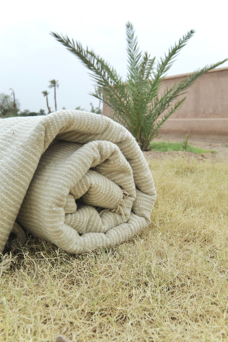 White Moroccan rug - Beni ourain custom rug